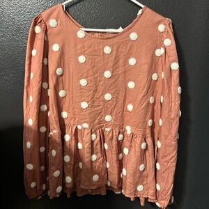 NWT Altar'd State Polka Dot Blouse, women’s size Medium